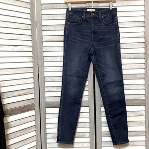 Madewell 10" high rise skinny jeans